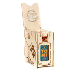 TOHI plywood gift set with gin and glass